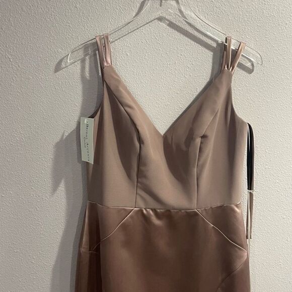 Sorella Vita Rosewater Blush Pink Style 9206 Maxi Dress Sz 14 - Picture 4 of 11